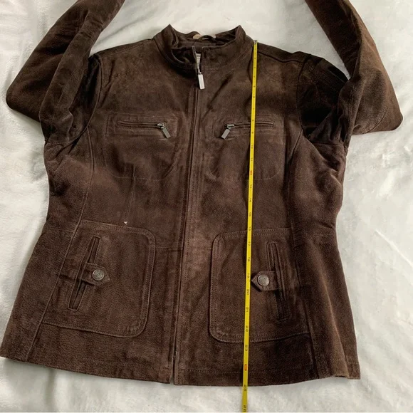 Ruff Hewn Suede Leather brown jacket - Picture 5 of 14